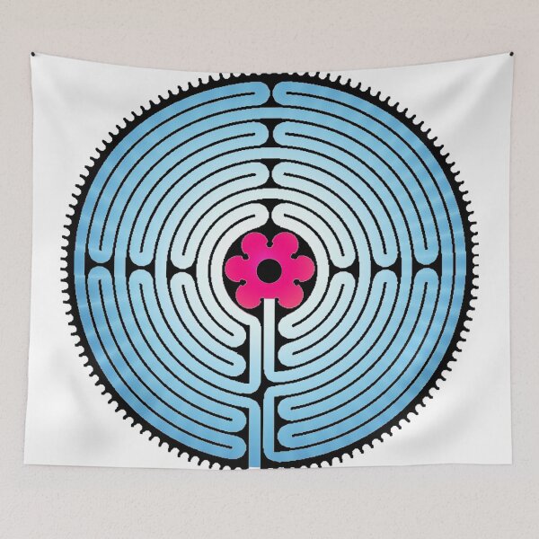 Item preview, Meditation Labyrinth – Inner Peace & Spiritual Path Art designed and sold by ArtsyExplorer.