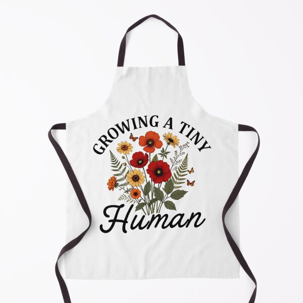 Item preview, Growing A Tiny Human Floral Pregnancy designed and sold by TshirtsOnline-.