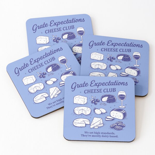 Item preview, Cheese Lover Funny Club Grate Expectations  designed and sold by HowToCanadian.