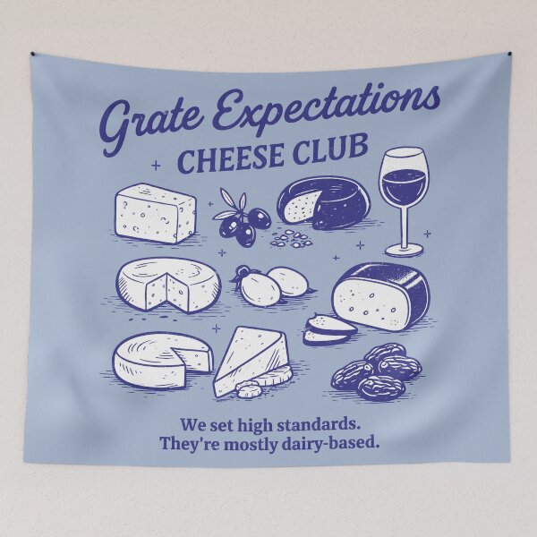 Item preview, Cheese Lover Funny Club Grate Expectations  designed and sold by HowToCanadian.