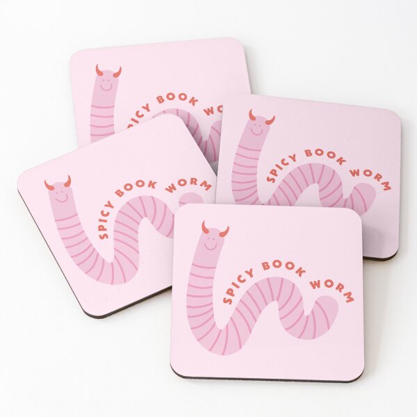Item preview, Spicy Book Worm Devilish Pink Worm designed and sold by BrownHorse90s.