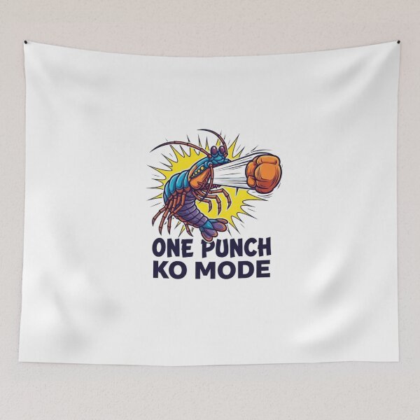 Item preview, Mantis Shrimp One Punch KO Mode Gamer Design designed and sold by BoldBrushfine.