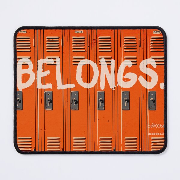 Item preview, Belongs. — Locker Teacher T-Shirt | EdRebel™ Tardy Bell Collection designed and sold by EdRebel.