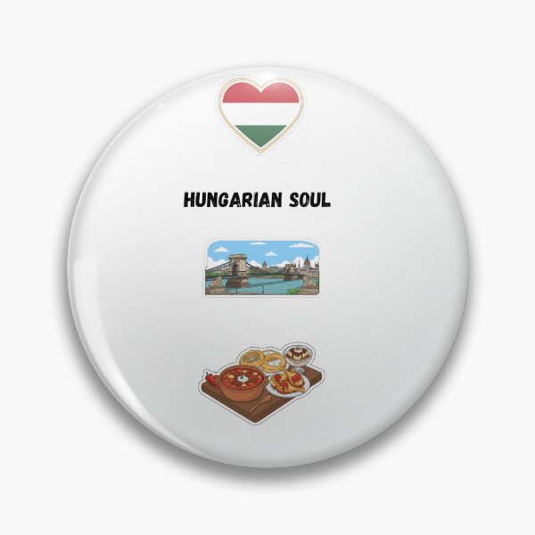 Item preview, Hungarian Soul - Hungary Pride Design with Budapest and Traditional food  designed and sold by Mastalina99.