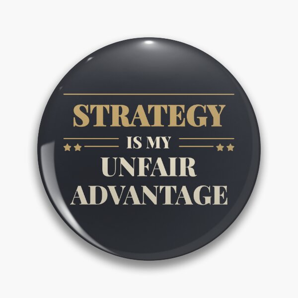 Item preview, Strategy is my unfair advantage - Light typography designed and sold by Revextyr.