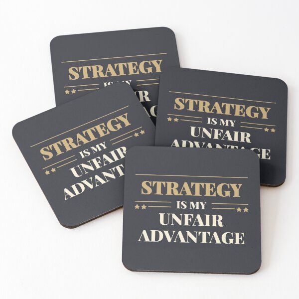Item preview, Strategy is my unfair advantage - Light typography designed and sold by Revextyr.