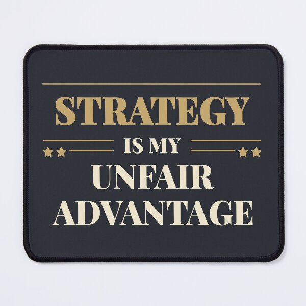 Item preview, Strategy is my unfair advantage - Light typography designed and sold by Revextyr.