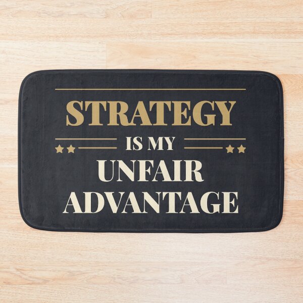 Item preview, Strategy is my unfair advantage - Light typography designed and sold by Revextyr.