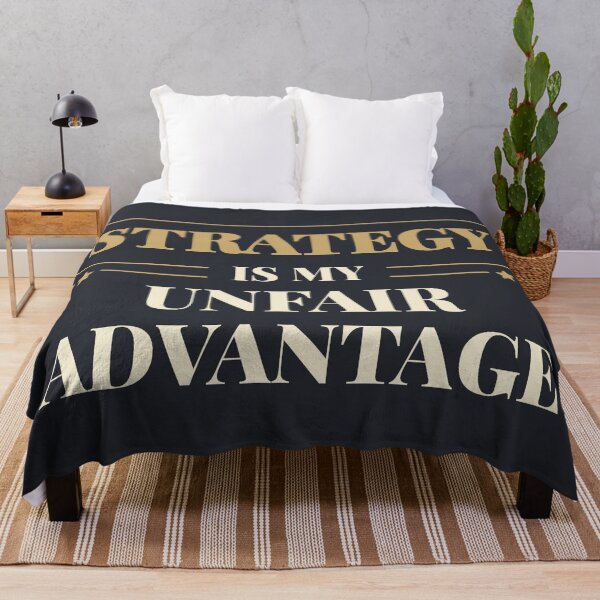 Item preview, Strategy is my unfair advantage - Light typography designed and sold by Revextyr.