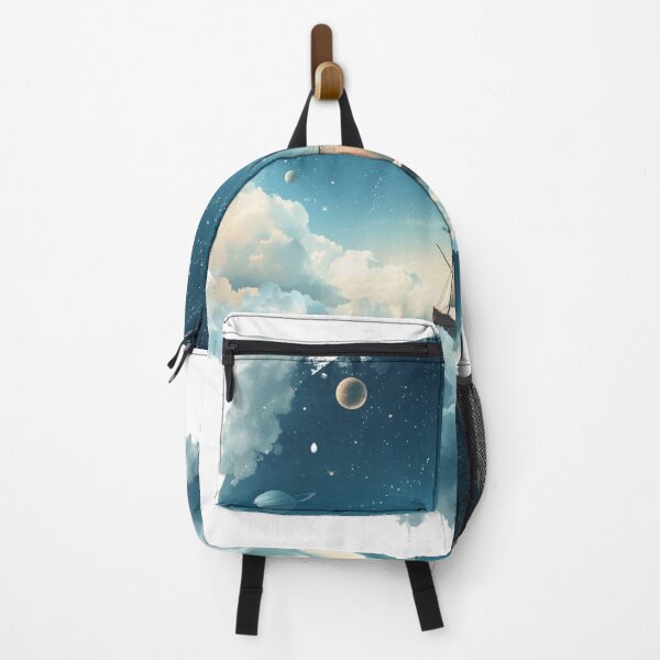 Item preview, Sailing the Cloud Sea – Surreal Sky Ocean Illustration designed and sold by catcurio.