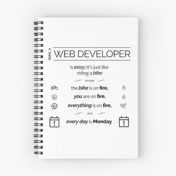Item preview, Being a Web Developer is easy; it's like riding a bike designed and sold by Koohiisan.