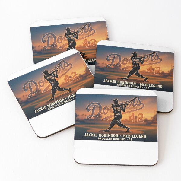 Item preview, Jackie Robinson Dodgers Legend 42 Vintage Baseball Art designed and sold by artsdylan.