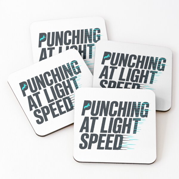 Item preview, Punching at Light Speed Funny Mantis Shrimp Science Joke Retro Design designed and sold by BoldBrushfine.