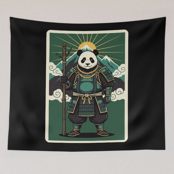 Item preview, Samurai Panda Warrior Japanese Style Cute Animal  designed and sold by JordynLadukeg65.