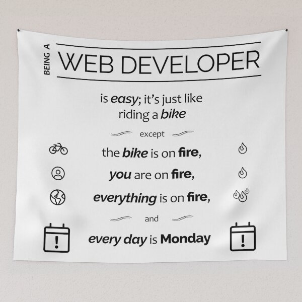 Item preview, Being a Web Developer is easy; it's like riding a bike designed and sold by Koohiisan.