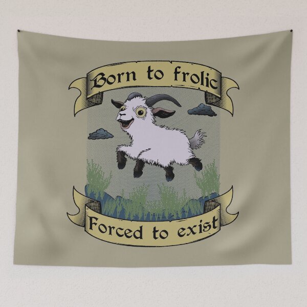Item preview, Existentially Unstable Goat designed and sold by Subliminal Media.