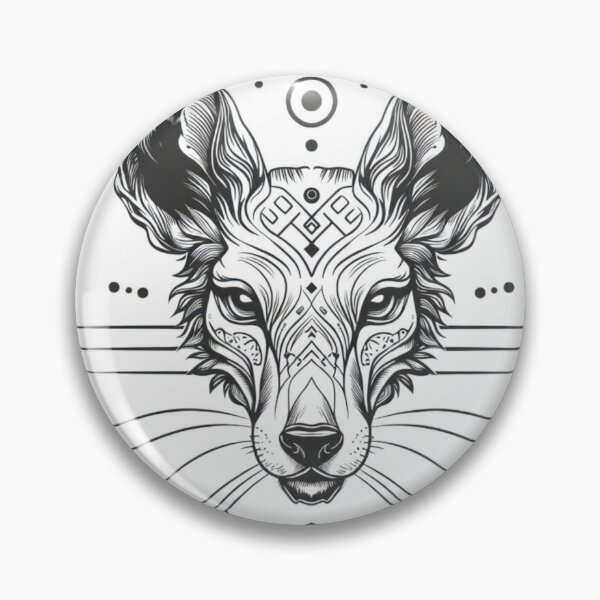 Item preview, ​Geometric Fox Head Mandala Art designed and sold by fofo1973.