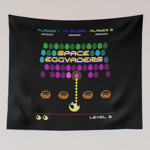 Item preview, SPACE EGGVADERS (Easter Themed Design) designed and sold by FREEKNSTEIN.