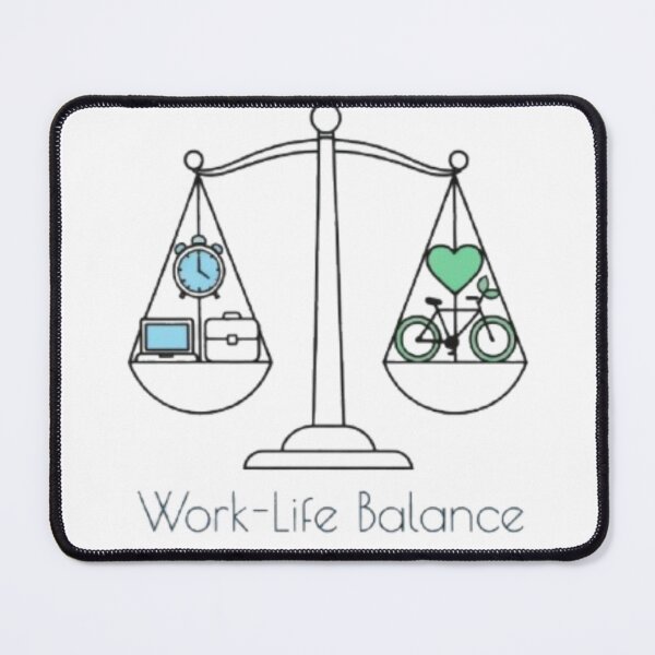 Item preview, Funny Work-Life Balance Minimalist Art designed and sold by fofo1973.