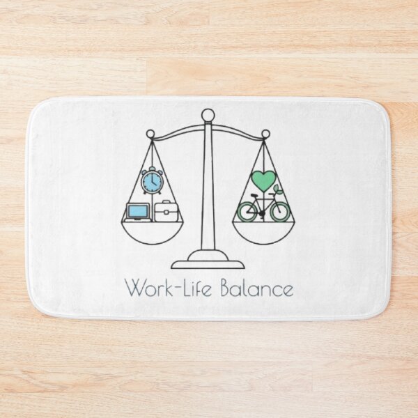 Item preview, ​Funny Work-Life Balance Minimalist Art designed and sold by fofo1973.