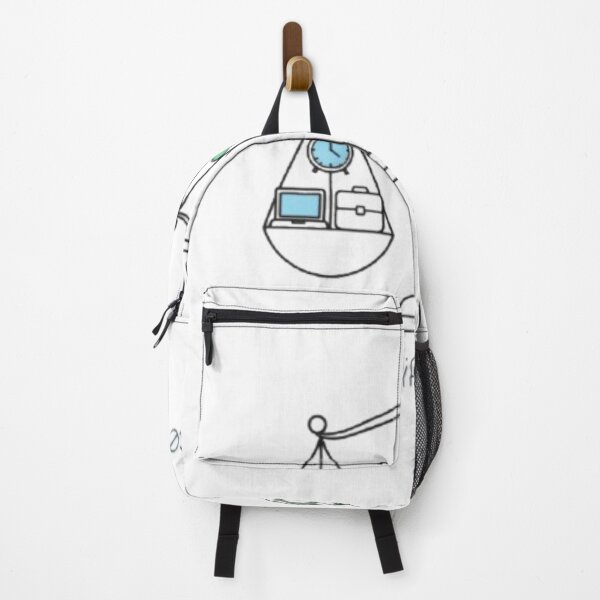 Item preview, ​Funny Work-Life Balance Minimalist Art designed and sold by fofo1973.