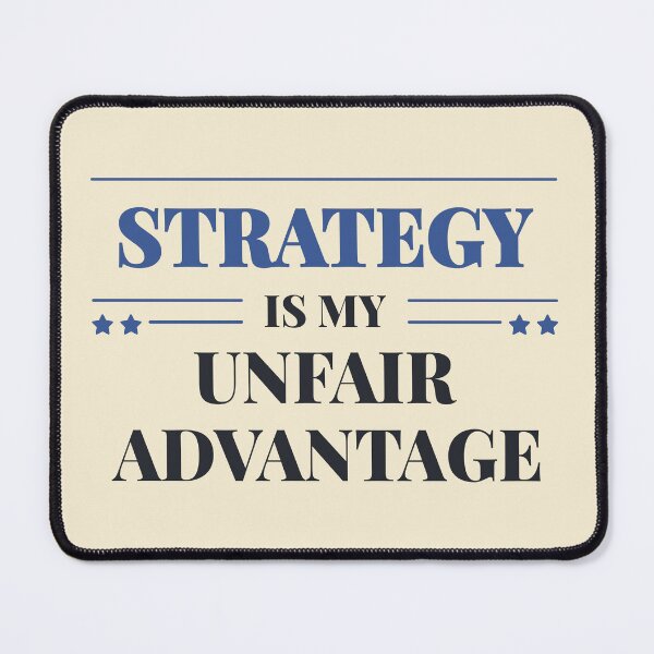 Item preview, Strategy is my unfair advantage - Dark typography designed and sold by Revextyr.
