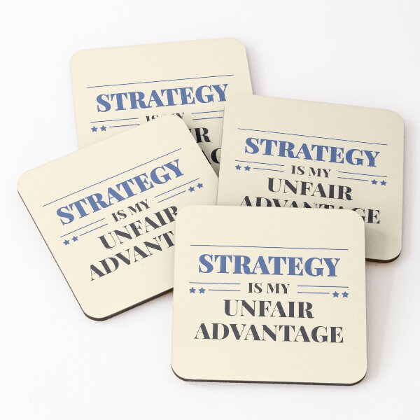 Item preview, Strategy is my unfair advantage - Dark typography designed and sold by Revextyr.