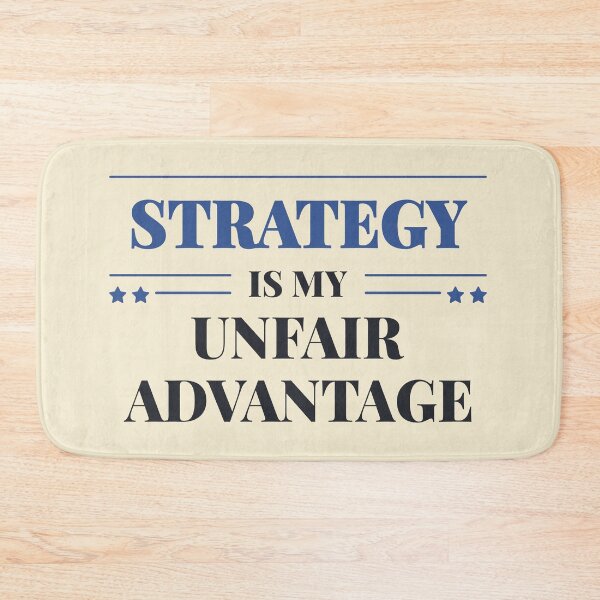 Item preview, Strategy is my unfair advantage - Dark typography designed and sold by Revextyr.
