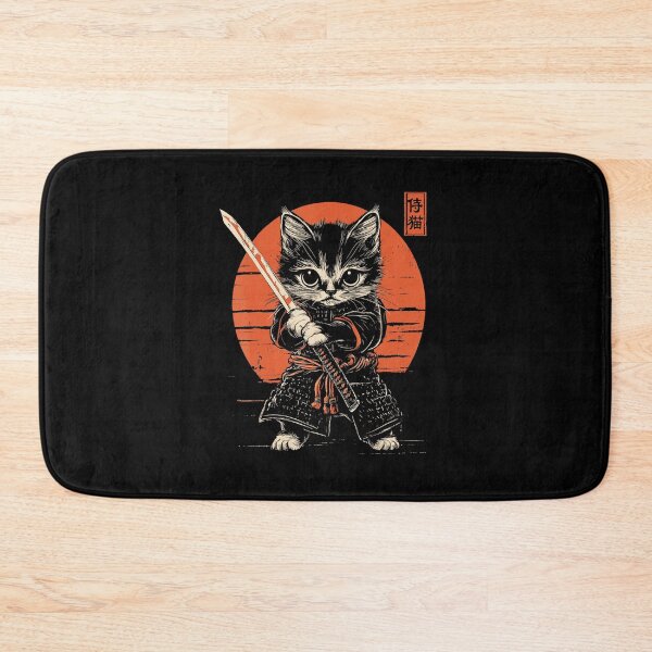 Item preview, Samurai Cat Kawaii Ninja Japanese Style Cute Warrior designed and sold by titanlevi.