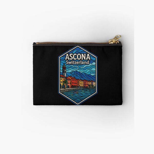 Item preview, Ascona Switzerland Europe Stained Glass Art Travel designed and sold by TomFrontierArt.