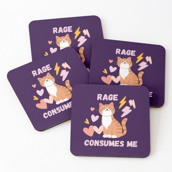 Item preview, Cute Cat Rage Consumes Me designed and sold by AnulaArt.