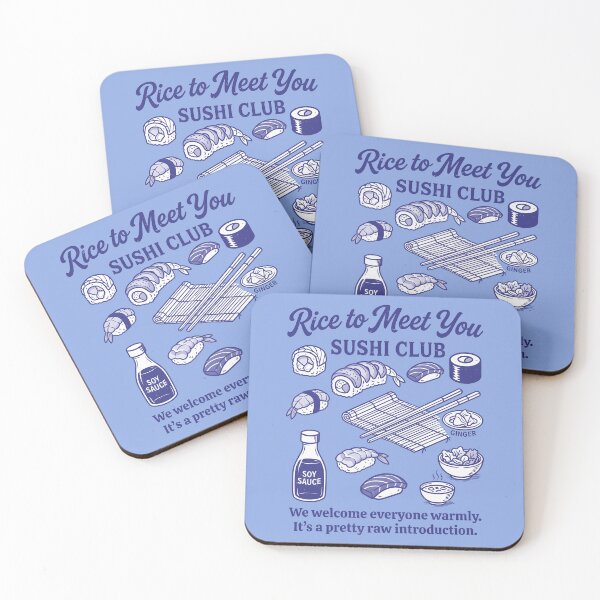 Item preview, Sushi Lover Funny Club Rice To Meet You  designed and sold by HowToCanadian.