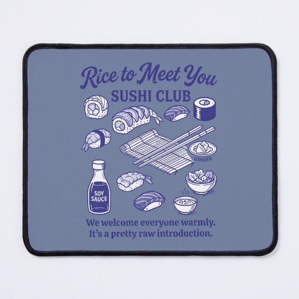 Item preview, Sushi Lover Funny Club Rice To Meet You designed and sold by HowToCanadian.