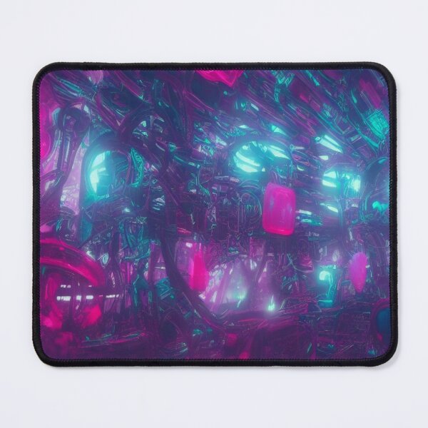 Item preview, A futuristic neon world full of energy – a cyber tech vision in vibrant colors designed and sold by FotoworldEdel.