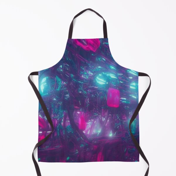 Item preview, A futuristic neon world full of energy – a cyber tech vision in vibrant colors designed and sold by FotoworldEdel.