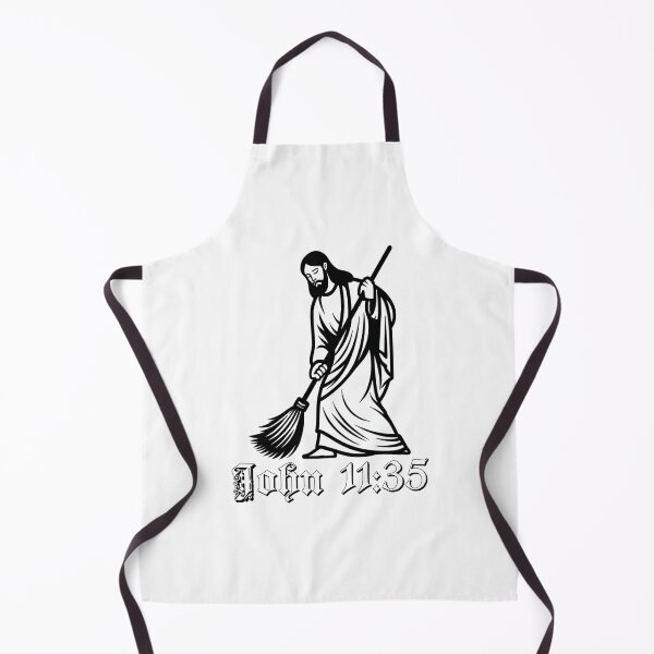 Item preview, John 11:35 – Jesus Swept | Clever Bible Pun with Sweeping Savior Humor designed and sold by Ignorant-Artist.