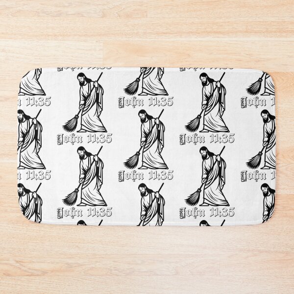 Item preview, John 11:35 – Jesus Swept | Clever Bible Pun with Sweeping Savior Humor designed and sold by Ignorant-Artist.