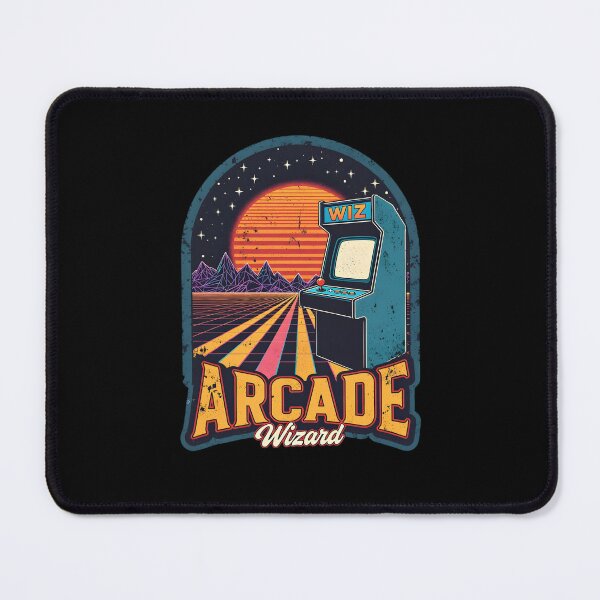 Item preview, Arcade Wizard Retro 80s Synthwave Aesthetic Gaming designed and sold by TshirtsOnline-.