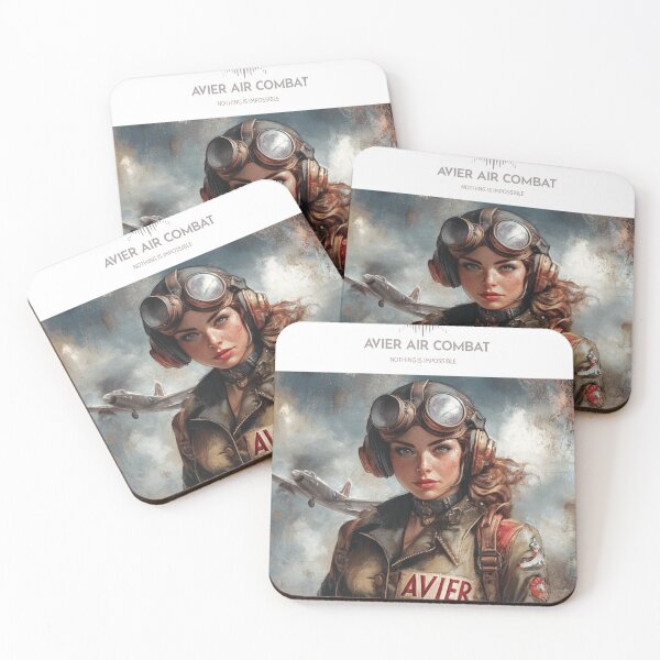Item preview, Female fighter Avier pilot called Freyda designed and sold by AvierAero.