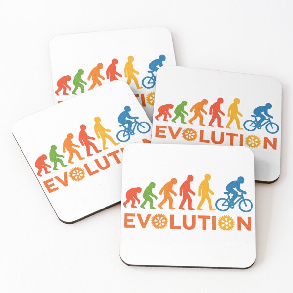 Item preview, Evolution of Biking: Colorful Retro Cycling Illustration | Vintage Biker Graphic designed and sold by HBDStudio.