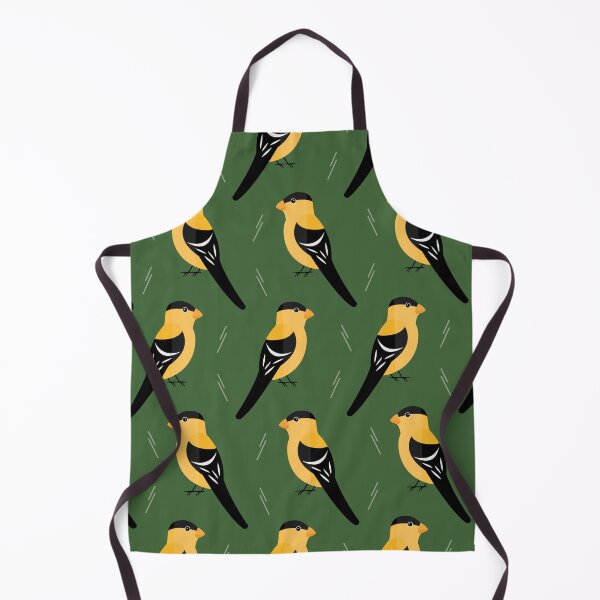 Item preview, American goldfinches on green designed and sold by reneesillus.