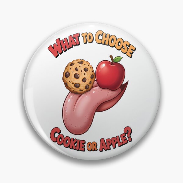 Item preview, The Tongue’s Great Choice - Premium Cereal Cookie or Apple? designed and sold by Art-Arcade6.