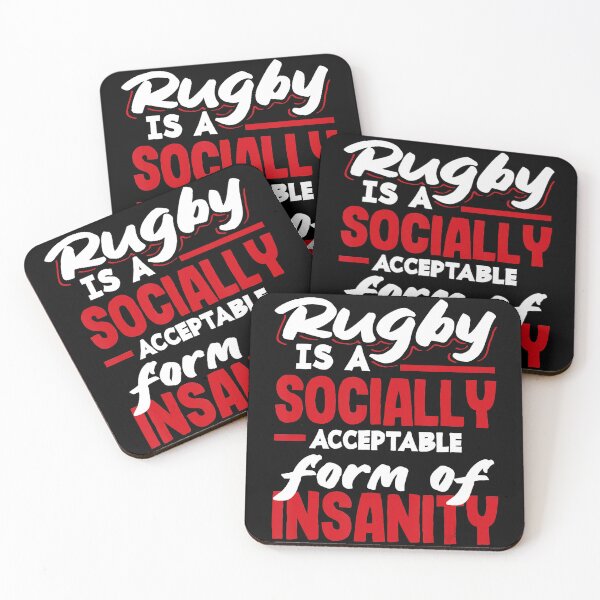 Item preview, Rugby Is a Socially Acceptable Form of Insanity designed and sold by GabrieSketcham.