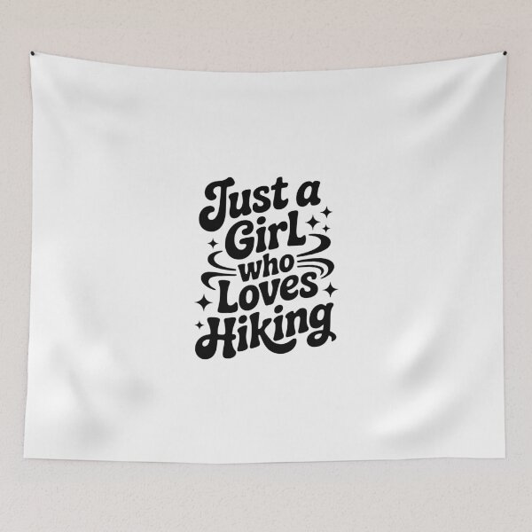 Item preview, Just a Girl Who Loves Hiking designed and sold by jkrphoto.