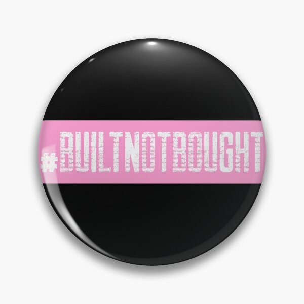 Item preview, #BuiltNotBought Hashtag T-Shirt designed and sold by DwishOriginals.