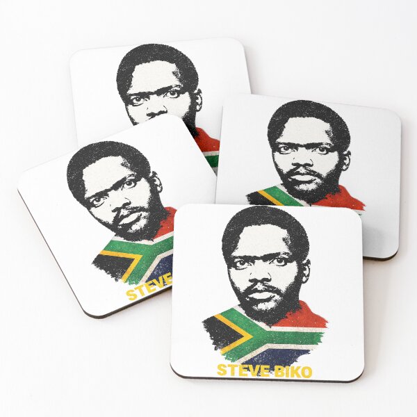 Item preview, Steve Biko Black Consciousness Portrait – Pan African Revolutionary South Africa Protest Art designed and sold by Youngkev-arts.