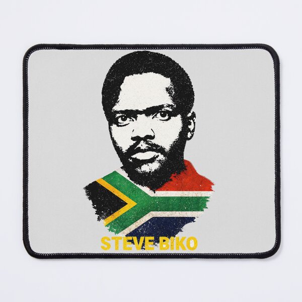 Item preview, Steve Biko Black Consciousness Portrait – Pan African Revolutionary South Africa Protest Art designed and sold by Youngkev-arts.