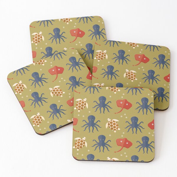 Item preview, Ocean adventures on green designed and sold by reneesillus.