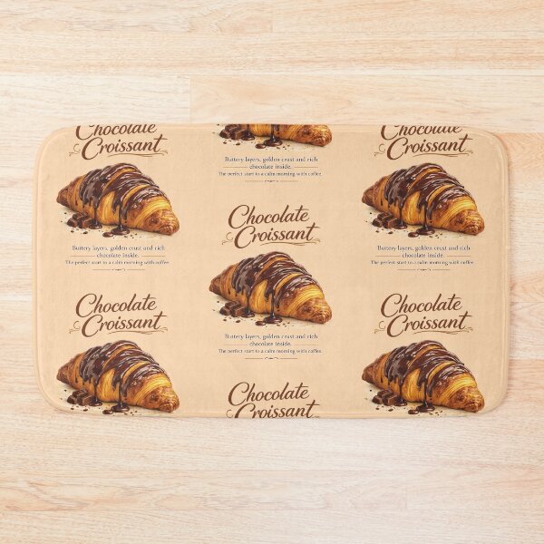 Item preview, Buttery Chocolate Croissant | Cozy Morning Bakery Design | French Pastry Lover Gift designed and sold by SergeyDigital.