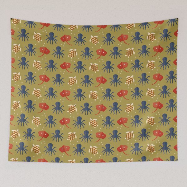 Item preview, Ocean adventures on green designed and sold by reneesillus.